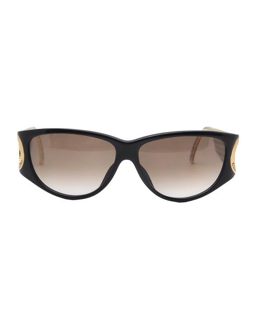 sunglasses black and gold