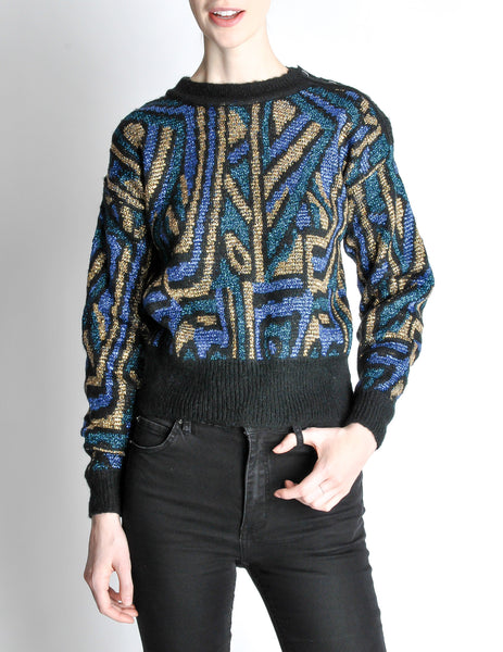 Christian Dior Vintage Metallic Sweater