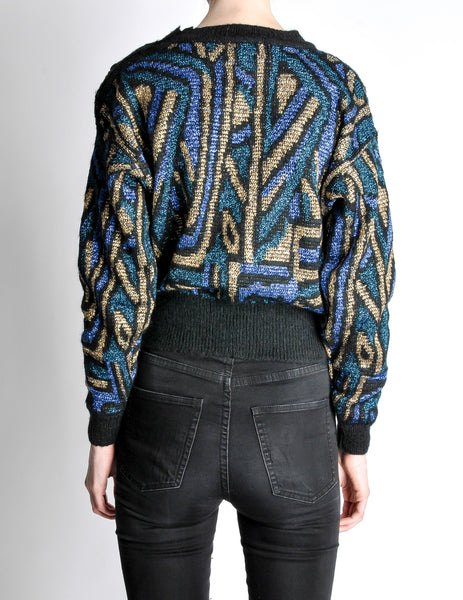 Christian Dior Vintage Metallic Sweater