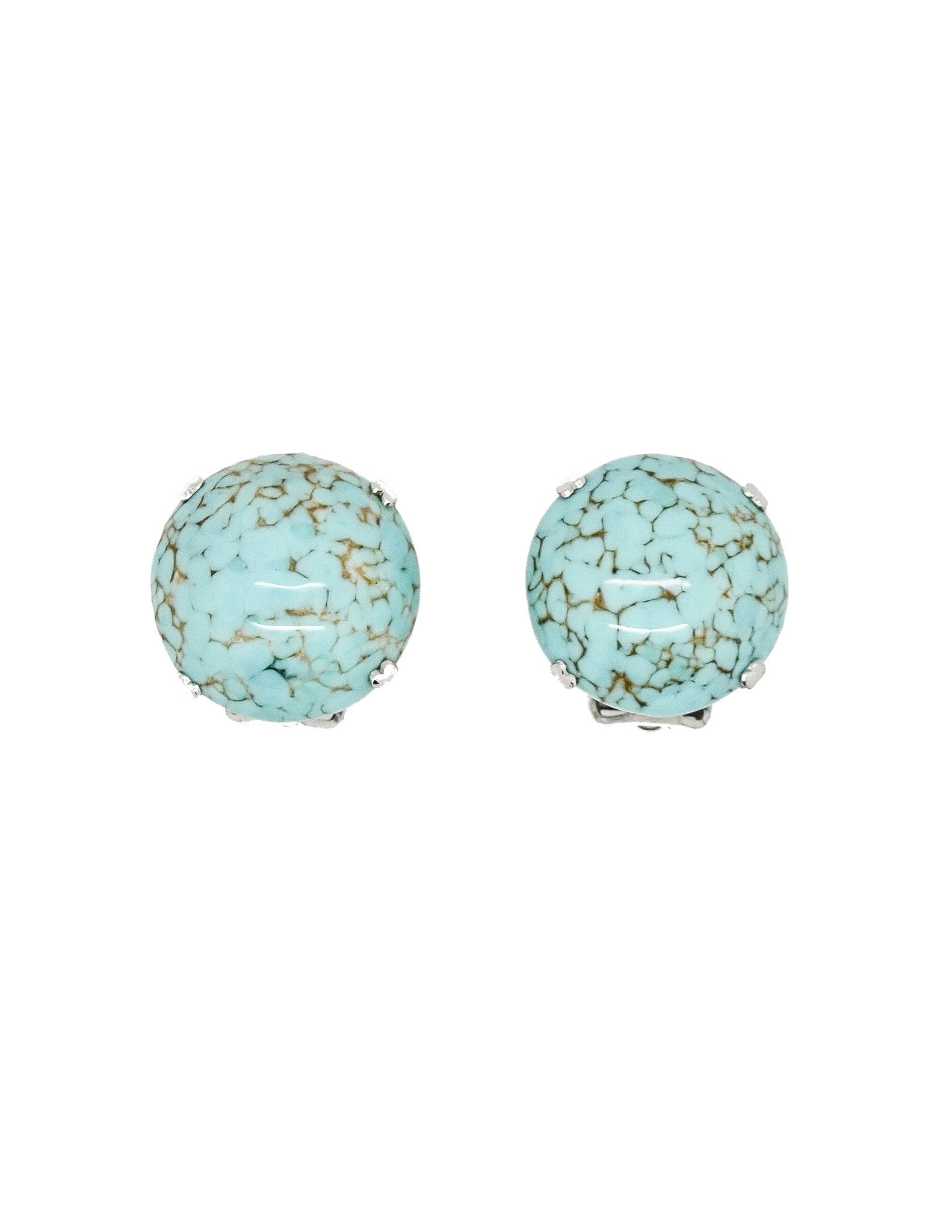 Christian Dior Vintage 1958 Turquoise Earrings