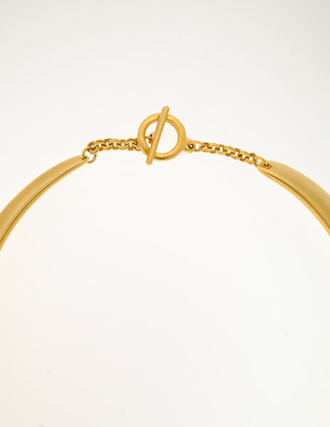 Clara Studio Vintage Gold Collar Choker Necklace - Amarcord Vintage Fashion
 - 4