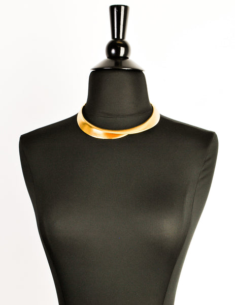 Clara Studio Vintage Gold Collar Choker Necklace - Amarcord Vintage Fashion
 - 6
