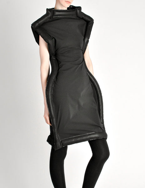 Comme des Garçons Black Puffed Tube Frame Dress