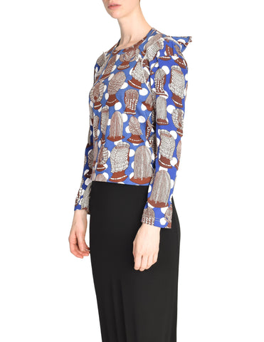 Comme des Garcons Vintage SS 2008 Hair Braid Print Shirt