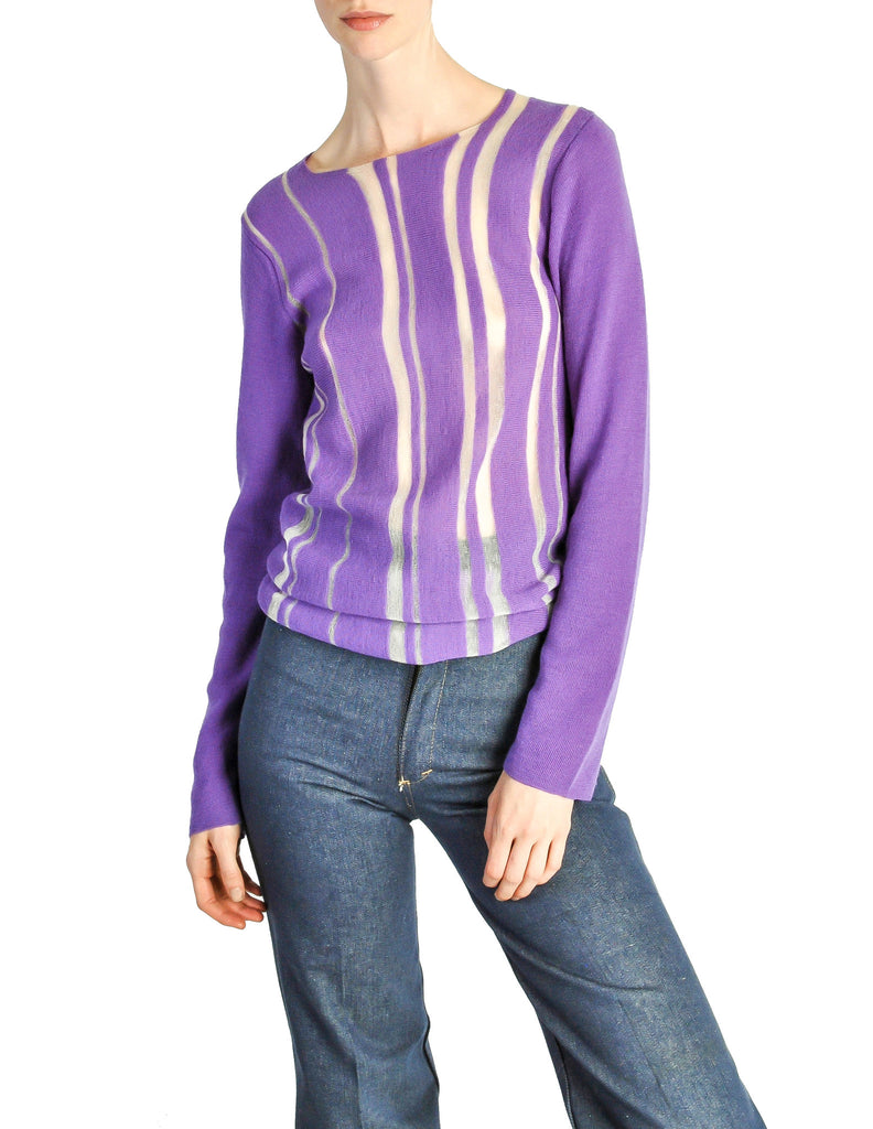 Comme des garcons striped hotsell sweater