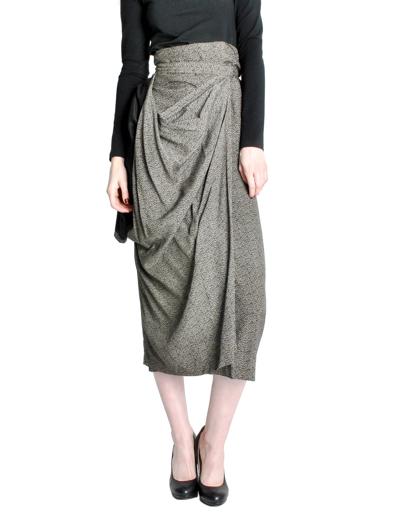 スカート 2017AW Comme des Garcons wrap skirt Comme des Garcons Vintage Conceptual Wrap Skirt – Amarcord Vintage