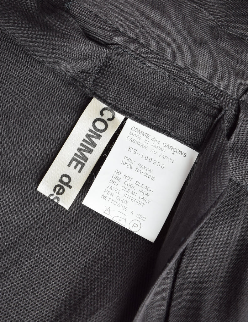 Comme des Garcons Vintage SS 1984 Round Rubber Collection Charcoal P Amarcord Vintage Fashion