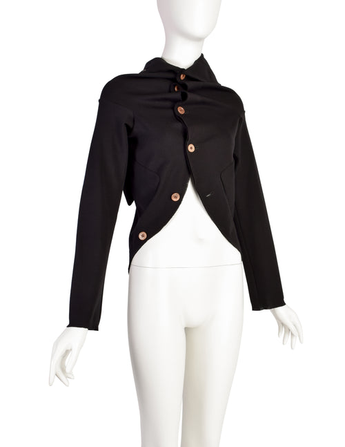 Comme des Garcons Vintage AW2002 Iconic Black Knit Circle