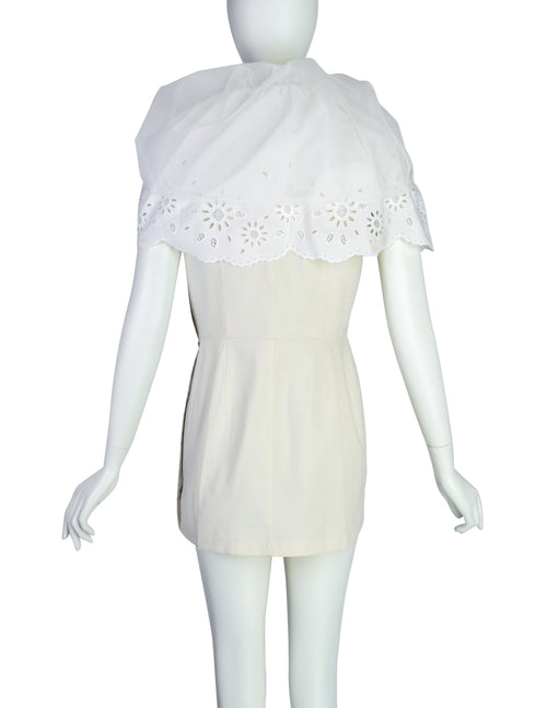 Comme des Garcons Vintage SS 2002 White Dramatic Sheer