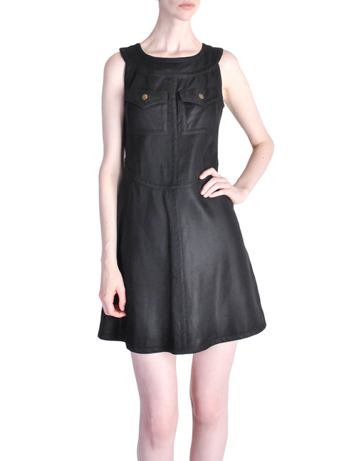 Courregès Vintage Iconic Black Linen Mini Dress – Amarcord Vintage Fashion