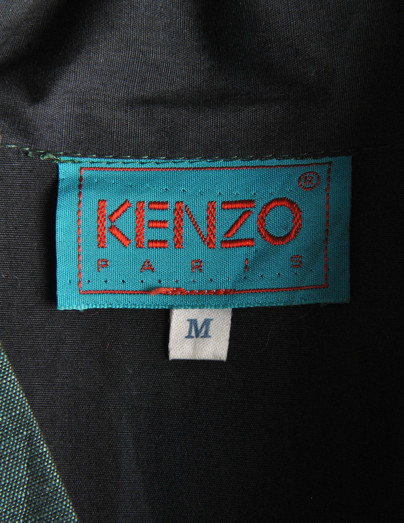 Kenzo Vintage Green Leaf Linen Kimono Dress – Amarcord Vintage Fashion