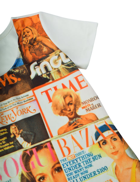 1970s Vintage Colorful Magazine Print Novelty Tee
