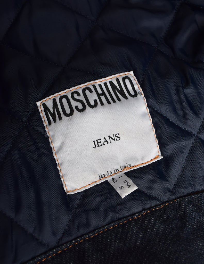Moschino Blue Jacquard Denim Jacket