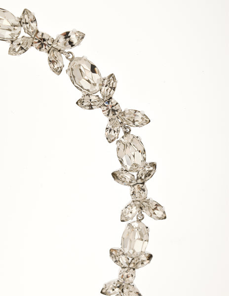 Christian Dior Vintage Crystal Rhinestone Collar Necklace