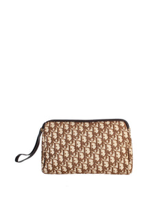 Christian Dior Vintage Brown Monogram Clutch Bag - Amarcord Vintage Fashion
 - 1
