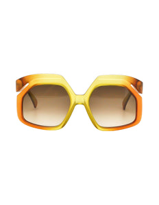 Christian Dior Vintage 1970s Yellow & Orange Ombre Sunglasses 2006 ...