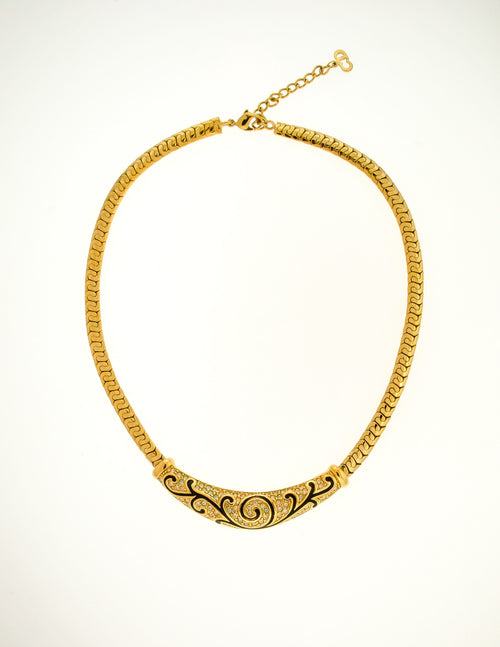 Dior rhinestone necklace new arrivals