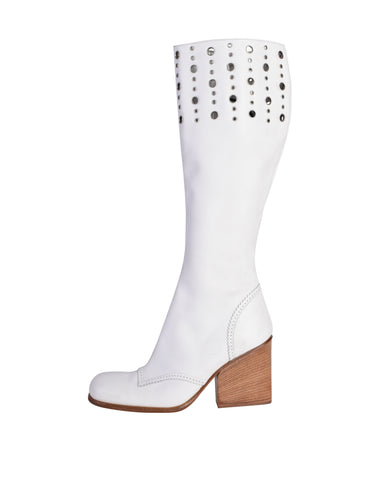 Chanel Vintage Spring Summer 2018 Transparent White Toe Cap High Heel –  Amarcord Vintage Fashion