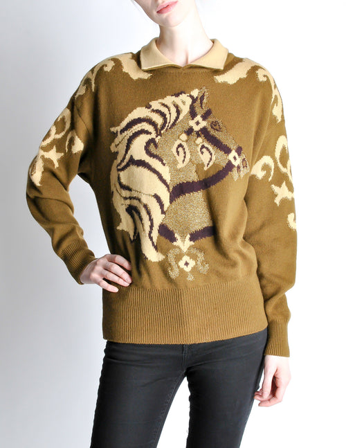 Gucci horse sweater outlet