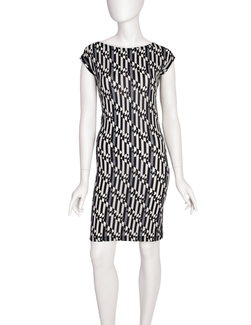 fendi logo bodycon dress Fendi Jersey Piquet Dress - Brown