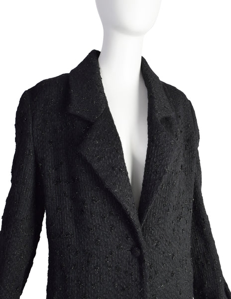 Fendi Vintage Black Sparkle Coat