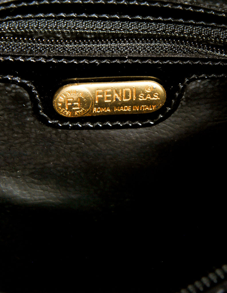 Fendi Vintage Black Leather Janus Bag – Amarcord Vintage Fashion