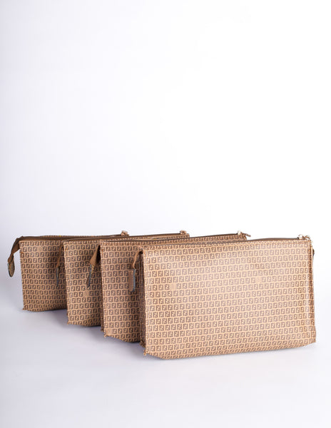 Fendi Vintage Zucchino Monogram Accessories Travel Nesting Clutch Bags - Amarcord Vintage Fashion
 - 4