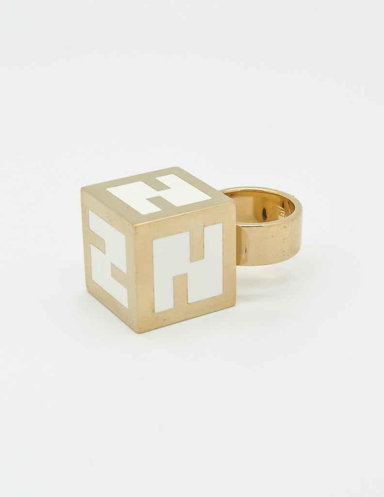 Fendi logo ring store