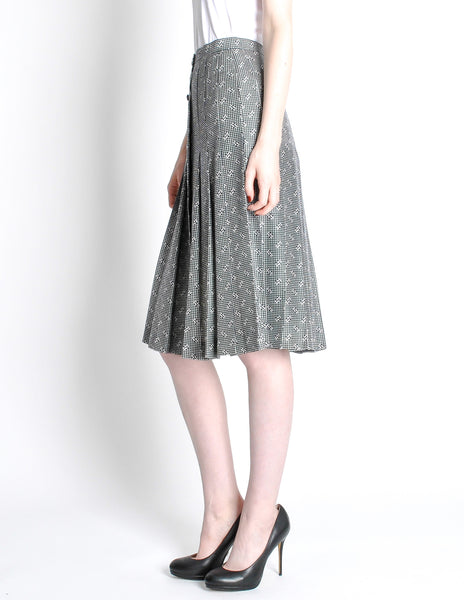 Ferragamo Vintage Monogram Print Skirt
