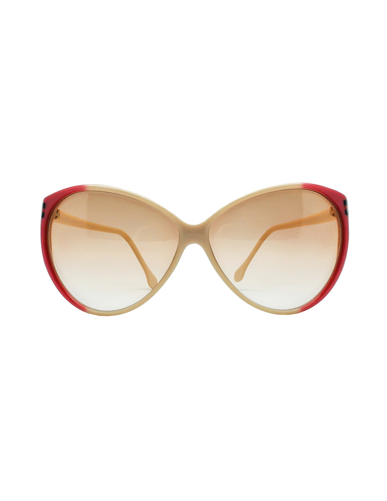 Gucci Vintage Cream and Red Sunglasses – Amarcord Vintage
