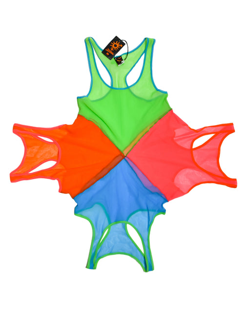 Y2K Jean Paul Gaultier 総柄　パワーネット　キャミソール Y2K Jean Paul Gaultier 総柄 パワーネット キャミソール