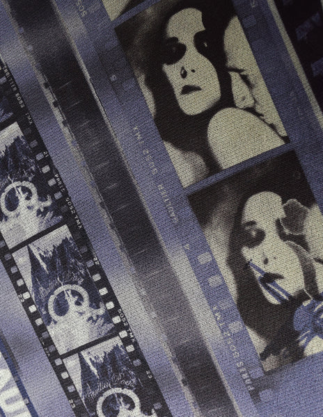 Jean Paul Gaultier Vintage Purple Cinema Film Strip Mesh Dress