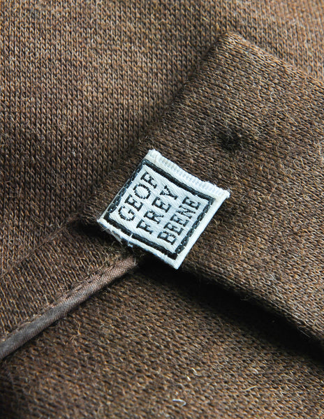 Geoffrey Beene Vintage Brown Wool Dress - Amarcord Vintage Fashion
 - 7