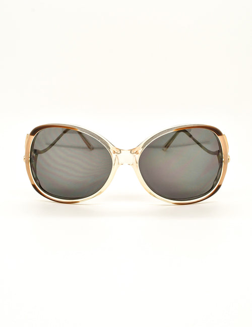 Givenchy Women's Oversized Squared Sunglasses w/Chain, Gold Copper, Grey  Lenses | eBay