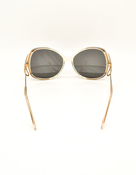 Givenchy Vintage 1970s Brown & Gold 'Panache' Sunglasses