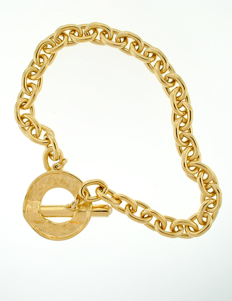 Givenchy ゴールド チェーン チャーム Givenchy Vintage Gold Chain Logo Toggle Choker Necklace