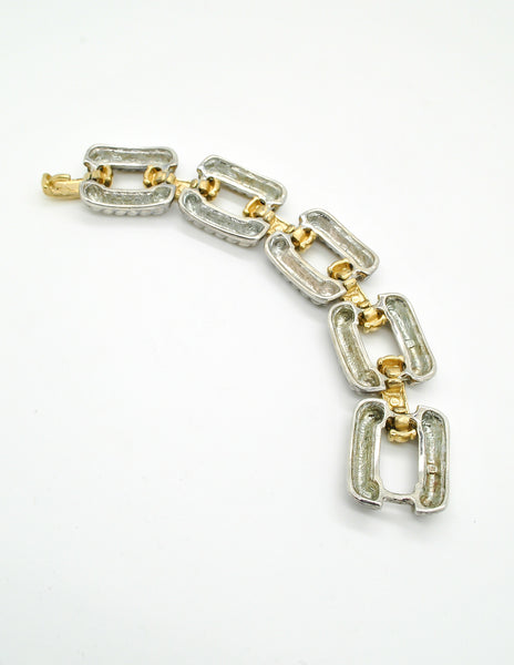 Givenchy Vintage Two Tone Twisted Rope Bracelet - Amarcord Vintage Fashion
 - 6