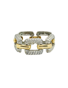 Givenchy Vintage Two Tone Twisted Rope Bracelet - Amarcord Vintage Fashion
 - 1