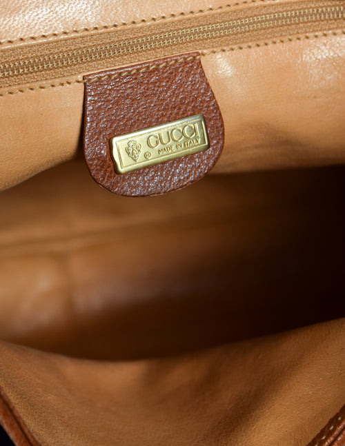 Gucci Vintage Large Jackie O Black Canvas and Brown Leather Hobo Bag –  Amarcord Vintage Fashion