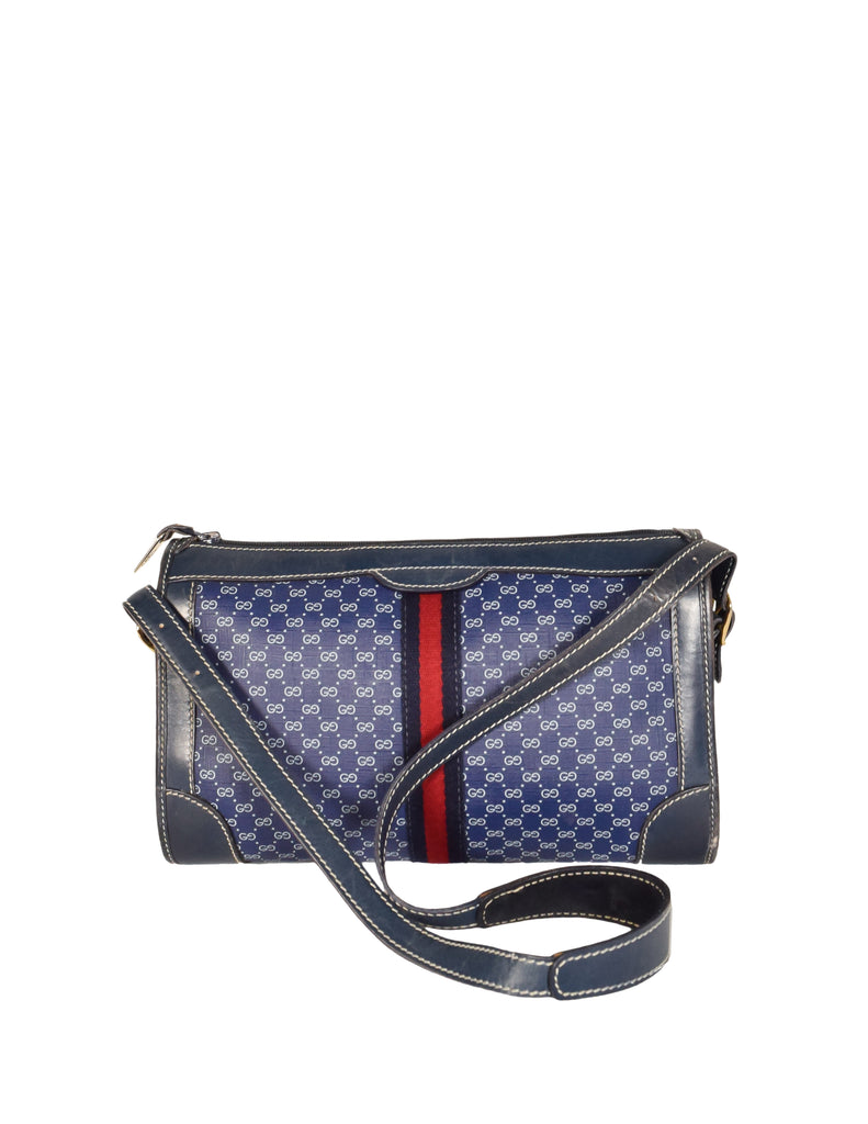 Blue gucci messenger 2025 bag