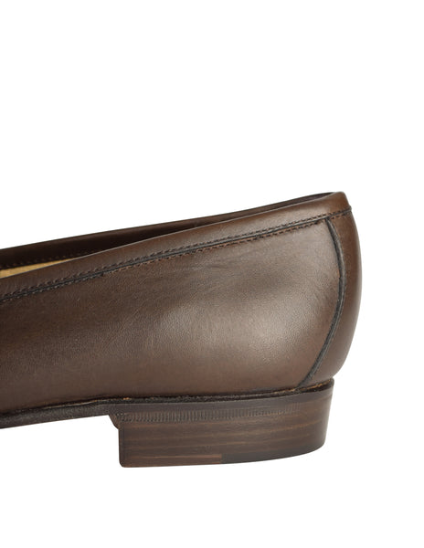 Gucci Vintage Brown Leather Horsebit Moccasin Loafer Shoes