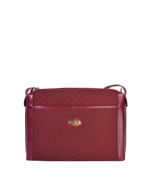 Gucci Vintage Maroon Leather Crossbody Bag