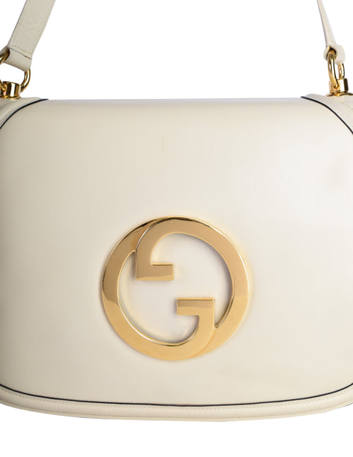 Gucci Blondie Shoulder Bag Black in Leather with Gold-tone - US