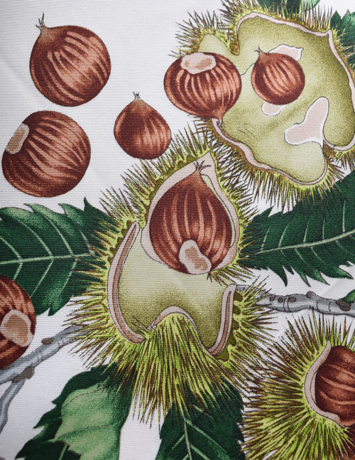 Gucci Vintage V. ACCORNERO シルクスカーフ Gucci Vintage V. Accornero Multicolor Fruit Nut Bug Golden