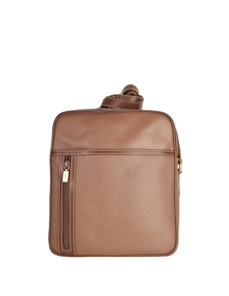 Gucci Vintage 1990s Brown Leather Borsello Shoulder Bag