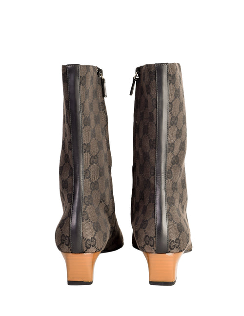 Gucci Zebra Print Knee-High Boots