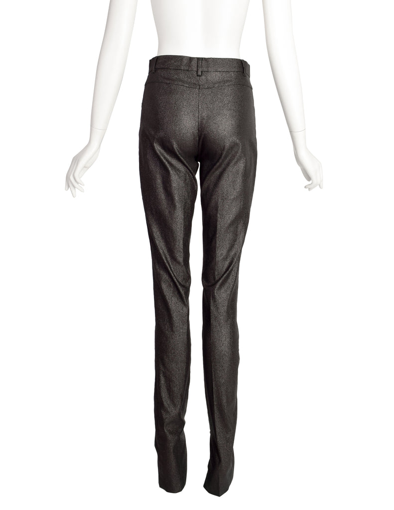 Gucci Vintage 1997 Tom Ford Era Black Sparkly Metallic Lurex Disco Pan Amarcord Vintage Fashion