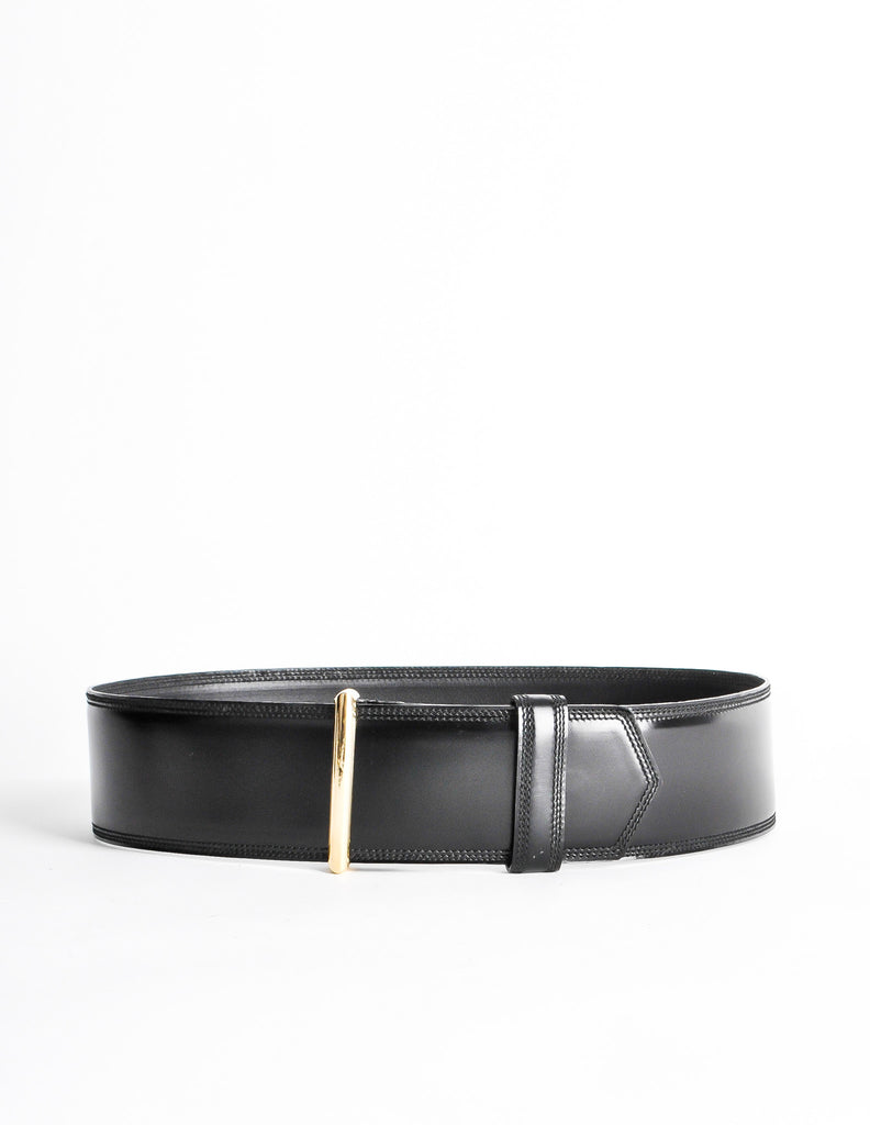 Gucci Vintage Wide Black Leather Belt Amarcord Vintage Fashion Gucci Vintage Wide Black Leather Belt Amarcord Vintage Fashion