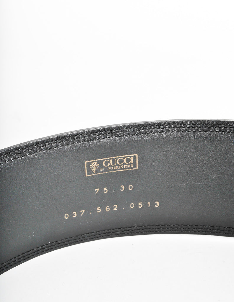Gucci Vintage Wide Black Leather Belt – Amarcord Vintage Fashion