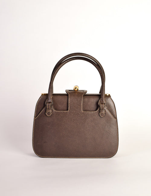Gucci Vintage Kelly Bag - Brown Satchels, Handbags - GUC206036